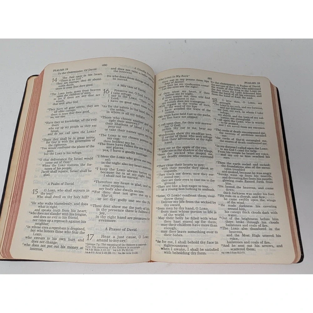 Vintage 1952 Holy Bible Revised Standard Version With Helps Black Leather Nelson
